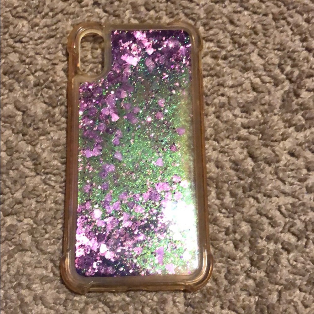 Liquid Glitter iPhone X Case